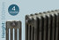 TE4-500-R-TH - Trade Essentials Raw 4 Column Horizontal Radiator 502mm x 474mm TE4-500-R-TH - Trade Essentials Raw 4 Column Horizontal Radiator 502mm x 474mm